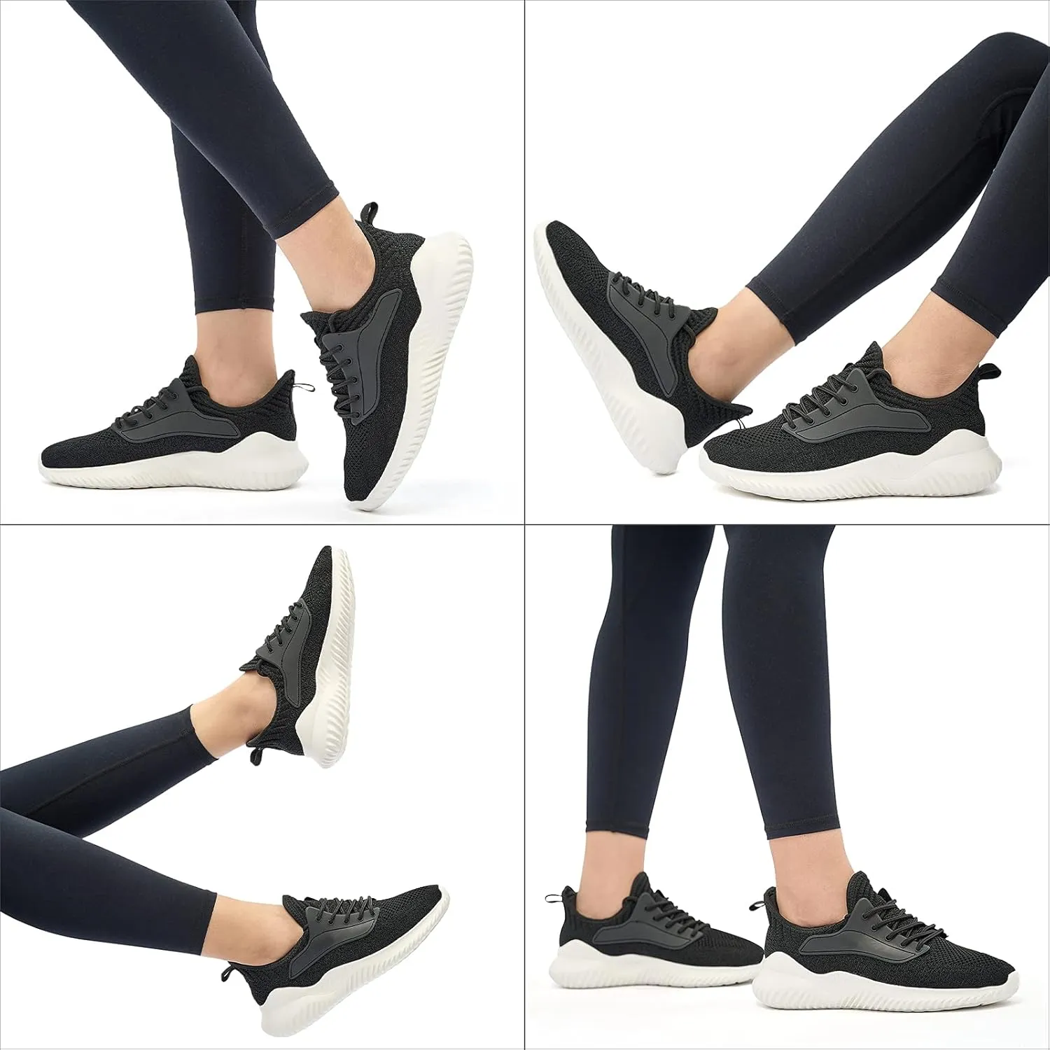 Womens Walking Shoes - Slip On Tennis Running Shoes Memory Foam Lightweight Work Sneakers for Indoor Outdoor Gym