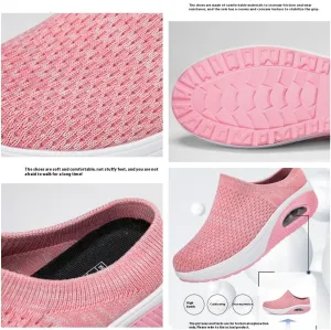 Womens Walking Shoes Sock Casual Ladies Fashion Sneakers Comfortable Slip on Air Cushion Platform Women's Footwear