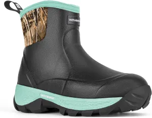 WOVENPAK Ankle Boots for Women, Rubber Rain Boots Waterproof Women, Ankle Garden Mud Boots Shoes, Rubber Boots for Women Insulated Lightweight Short Boots for Outdoor, Garden, Yard Work, Size 6-11
