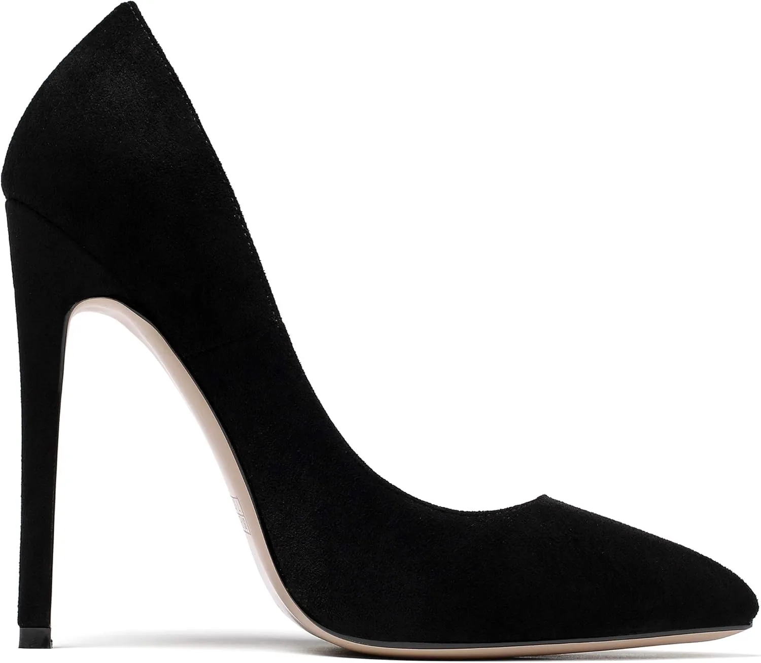 YODEKS Womens Pointed Toe High Heels Slip On Stiletto Pumps Wedding Party Basic Shoes 12cm