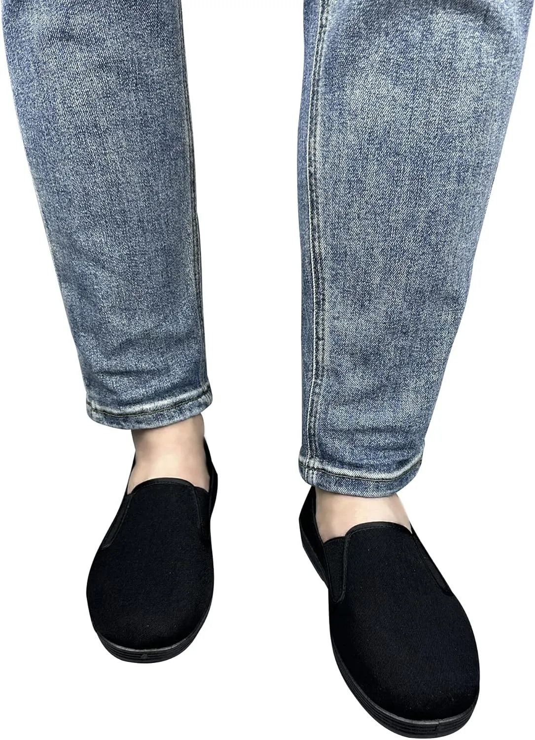 YunPeng Kung Fu Shoes Unisex Tai Chi Martial Art Karate Slip-on Chinese Traditional Old Beijing Shoes for Men Women Rubber Sole